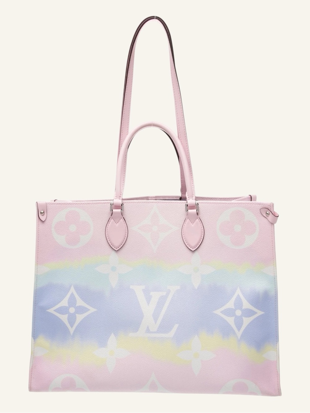 Louis Vuitton Onthego GM By The Pool Pink Blue Pastel Monogram Tote - Picture 1 of 14